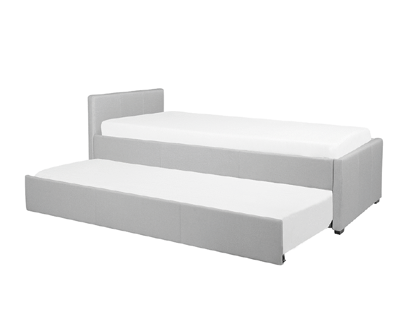 Rozkladacia posteľ 80 cm MERMAID (s roštom) (svetlosivá)
