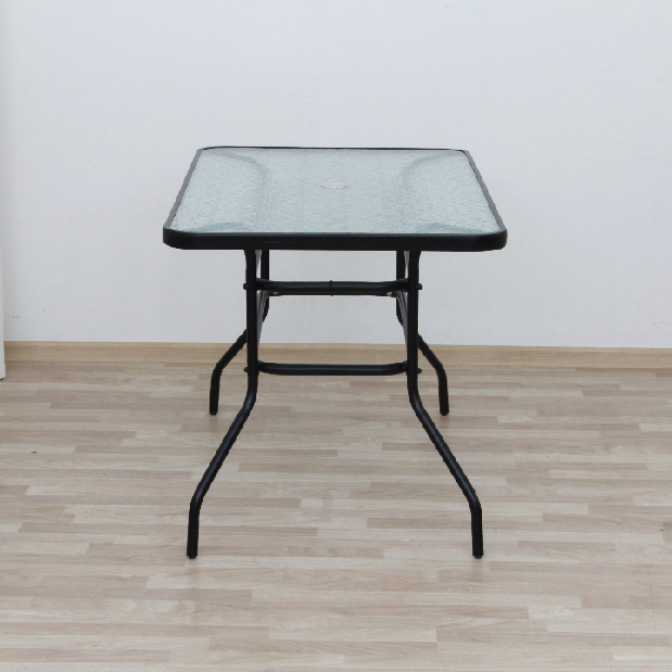 Záhradný stôl Demat (čierna)