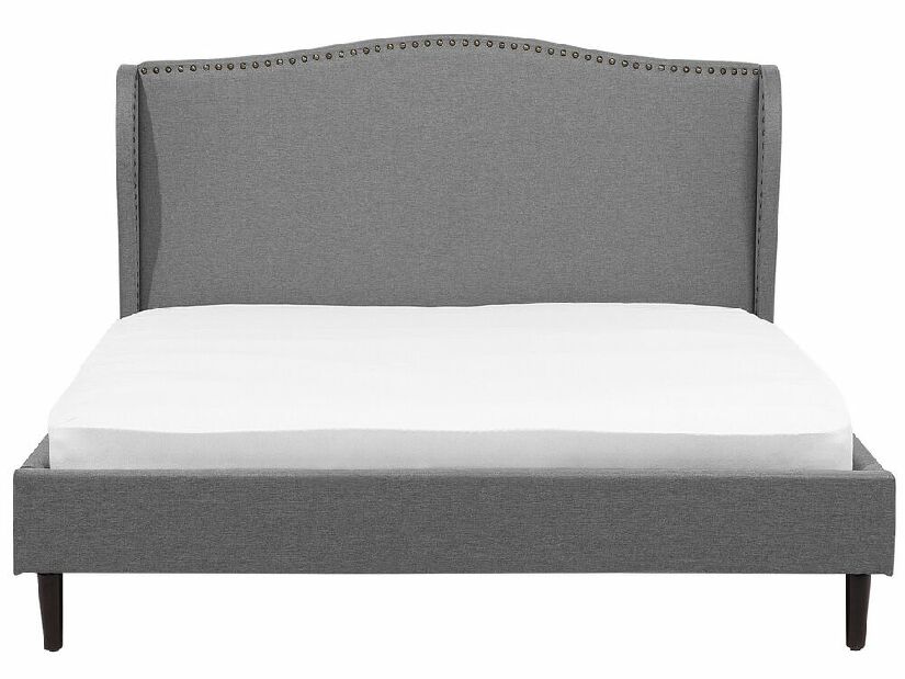Manželská posteľ 180 cm COLLETTE (s roštom) (sivá)