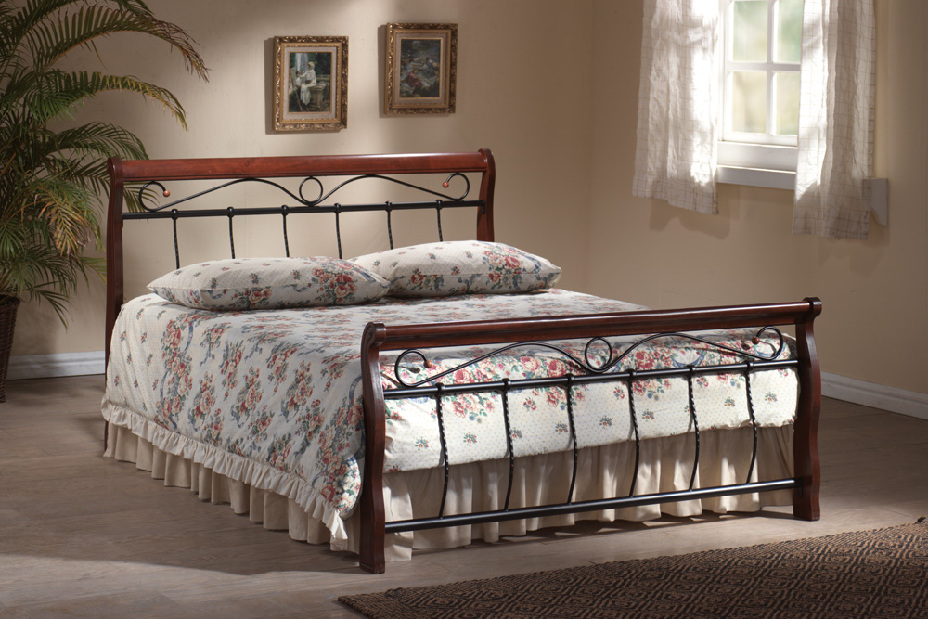 Manželská posteľ 180 cm Venecja D (s roštom)