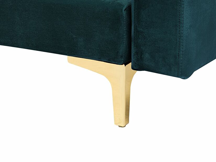 Rohová sedačka Aberlady 3 (smaragdová) (s taburetkou) (L)
