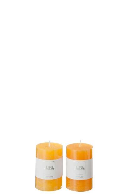 Sviečka Jolipa (5x5x8cm) (Oranžová) (2ks)