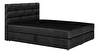 Manželská posteľ  Boxspring 160x200 cm - Waller (čierna) (s roštom a matracom)