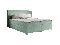 Manželská posteľ  Boxspring 140 cm Simon (mätová) (s matracom, bez úložného priestoru)