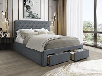 Manželská posteľ 160 cm Morasol (sivá)