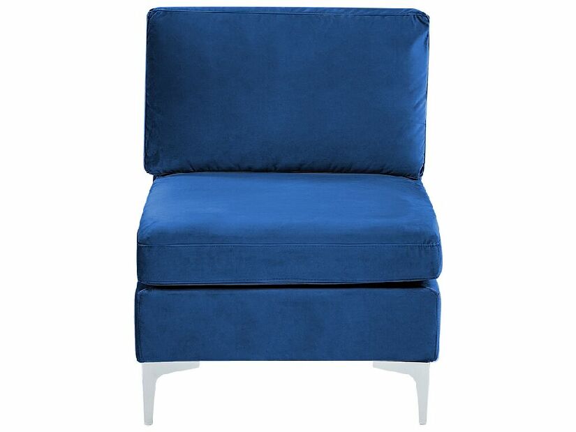 Rohová sedacia súprava s taburetkou Eldridge (modrá) (L)