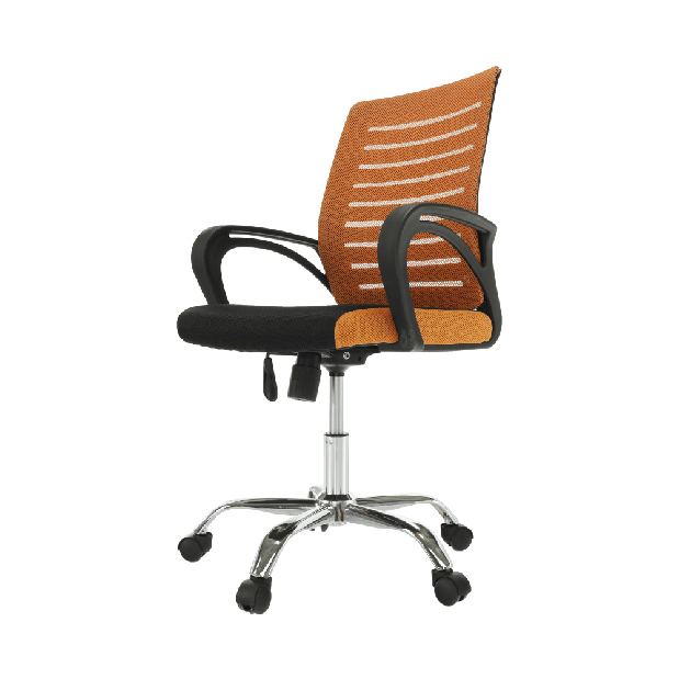 Kancelárska stolička Lisabolla (oranžová + čierna)