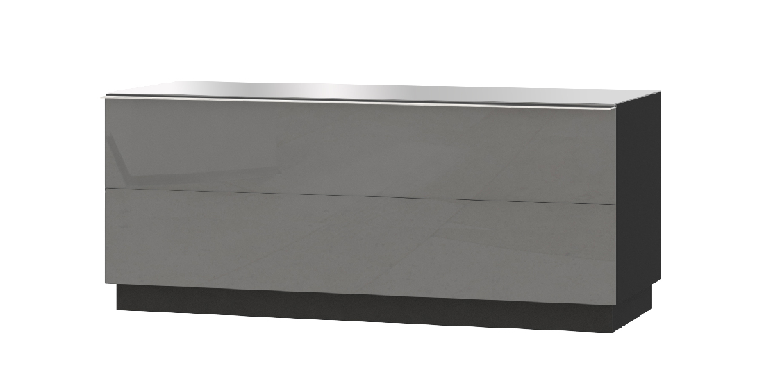 Závesný TV stolík Henry Typ 41 (sivá + sivý vysoký lesk) *výpredaj