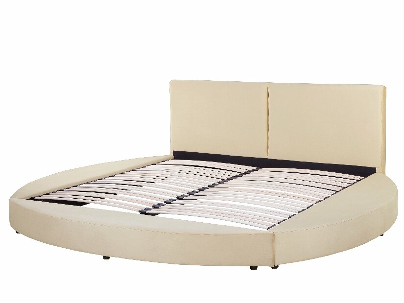 Manželská posteľ 180 cm LOMA (s roštom) (béžová)