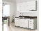 Kuchyňa Brunea 180 cm (sivá + lesk biely)