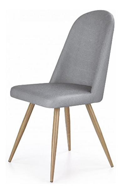 Jedálenská stolička K214 (sivá + dub medový)