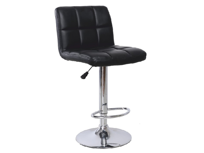 Barová stolička Kandy (čierna + chróm) *výpredaj