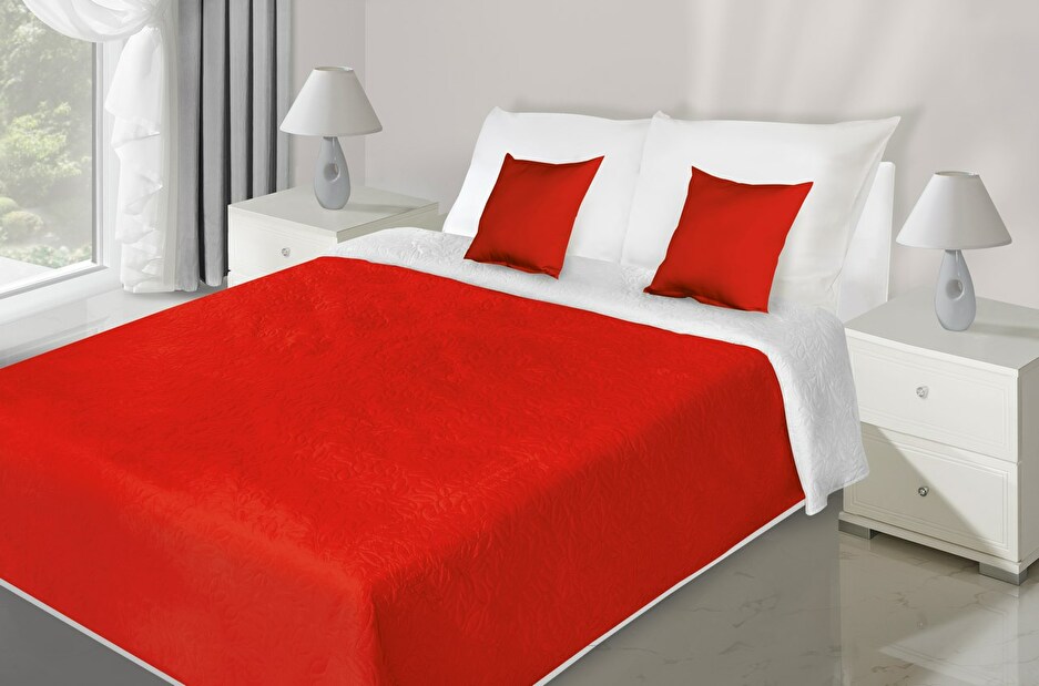 Prehoz na posteľ 240x220cm Maya (červená) *výpredaj