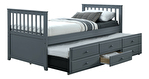 Jednolôžková posteľ 90 cm Ahlan (sivá) (s roštom)