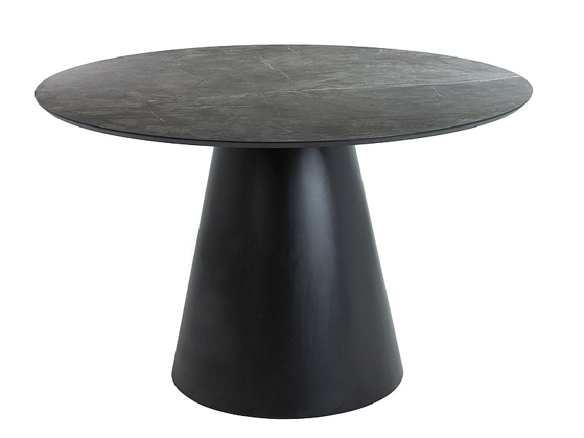 Jedálenský stôl Alphonse (sivá + čierna) (pre 4 osoby)