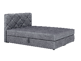 Manželská posteľ  Boxspring 140x200 cm Karum (tmavosivá) (s roštom a matracom)