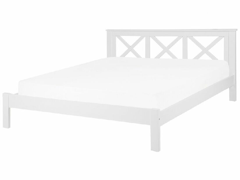Manželská posteľ 180 cm TANTE (s roštom) (biela)