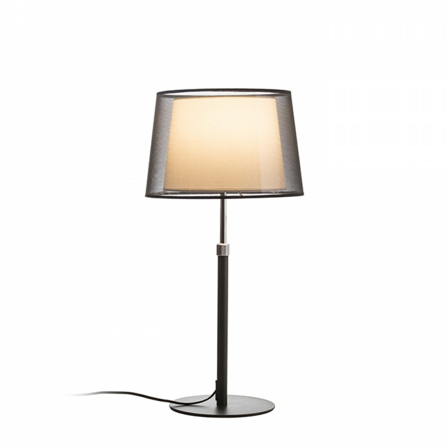 Stolná lampa Esplanade 230V E27 42W (čierna + biela + chróm)