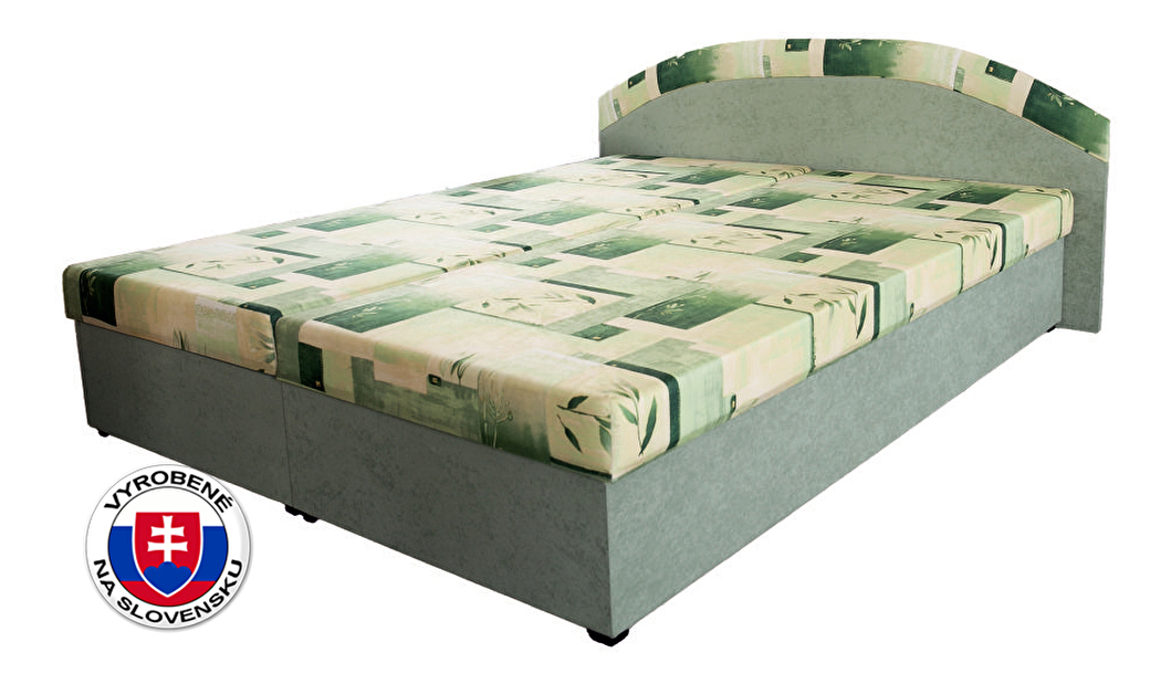 Manželská posteľ 160 cm Petra zelená