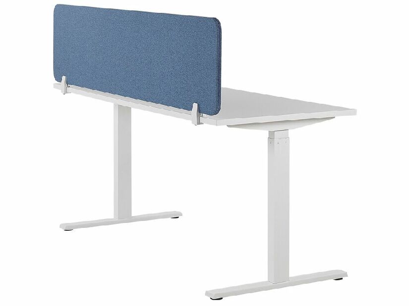 Prepážka na pracovný stôl 160x40 cm Whitley (modrá)