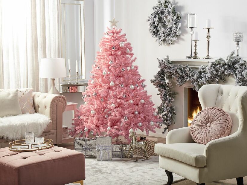Vianočný stromček 180 cm Fergus (ružová)
