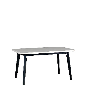 Stôl Harry 80 x 140+180 VI (biela L) (čierna)
