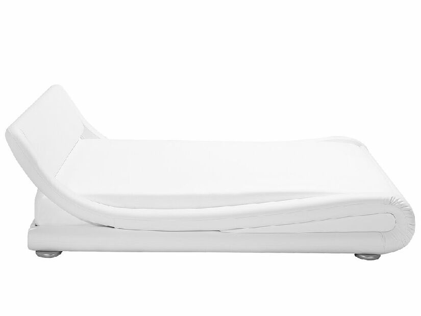 Manželská posteľ 180 cm AVENUE (s roštom) (biela matná)