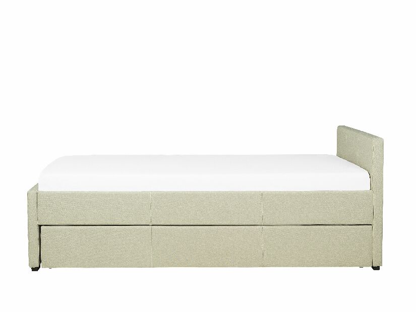 Rozkladacia posteľ 90 cm MERMAID (s roštom) (béžová)