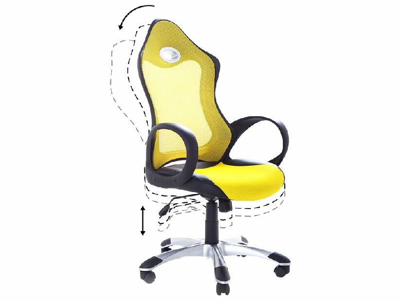 Kancelárska stolička Isit (žltá)