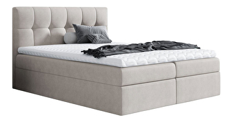 Kontinentálna posteľ 200x200 cm Rdest (béžová) *bazár