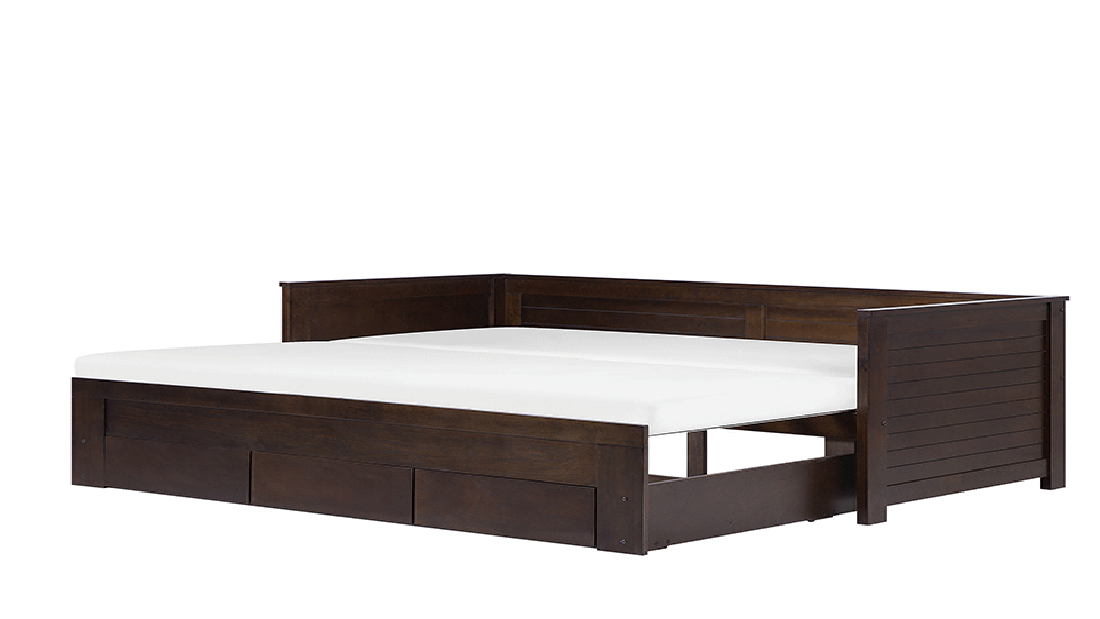 Rozkladacia posteľ 91 cm CAJUN (s roštom) (hnedá) *výpredaj