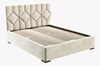 Čalúnená posteľ 160x200 cm Veggie (béžová)
