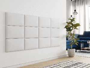 Čalúnený nástenný panel Mirjan Pazara 50x30 (ekokoža soft 017 (biela)