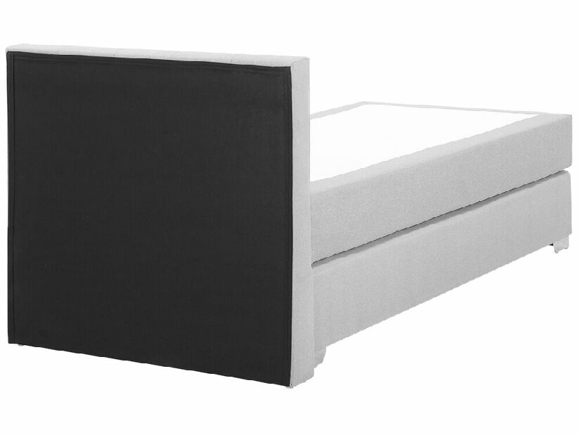Jednolôžková posteľ Boxspring 90 cm ADIR (s matracom) (sivá)