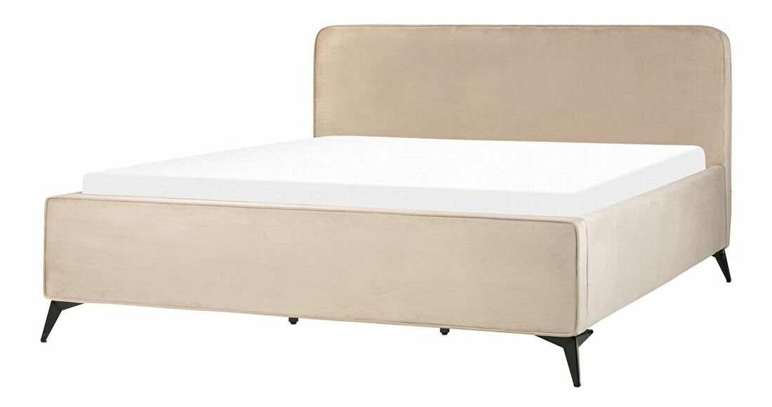 Manželská posteľ 180 cm Vardiel (sivobéžová) (s roštom)