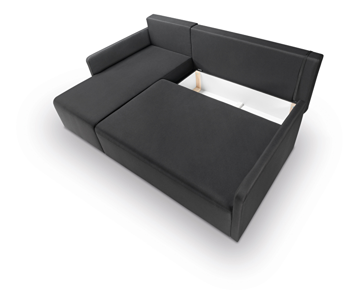 Rohová sedačka BRW Dany II Lux 3DL.URC (čierna) (L)