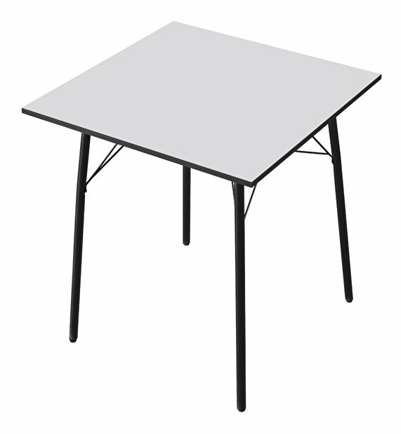 Jedálenský stôl 70 MALAK (biela + čierna) (pre 4 osoby)