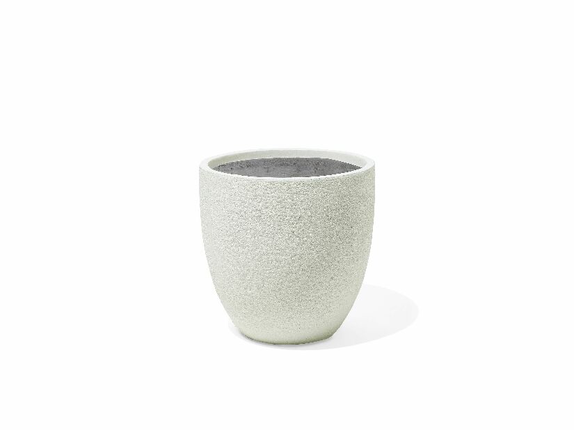 Set 3 ks. kvetináčov KERMAN (keramika) (biela)