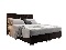 Manželská posteľ 180 cm Harlan (tmavohnedá) (s roštom, matracom a úl. priestorom)