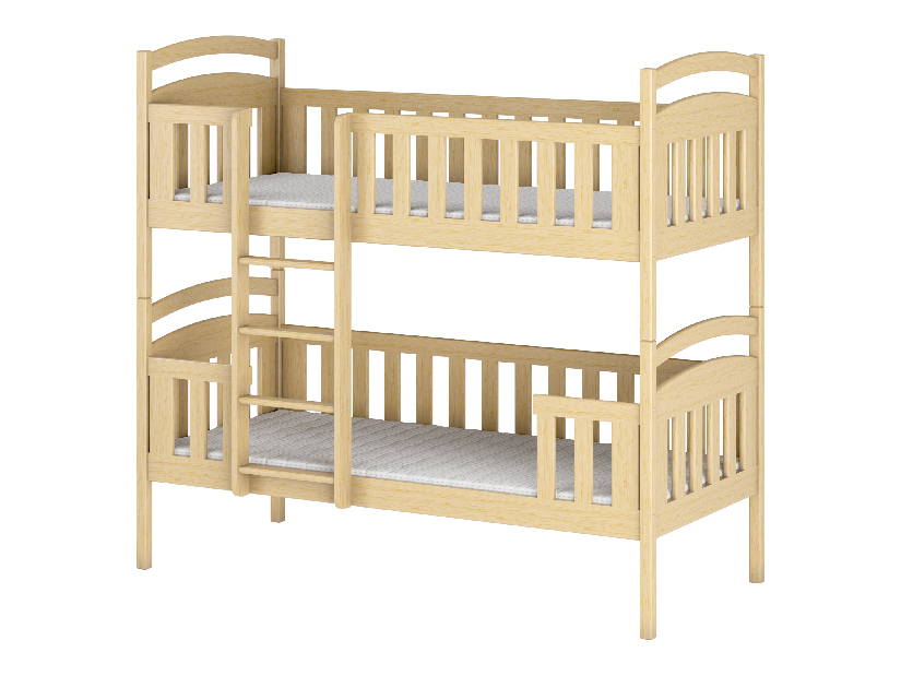 Detská posteľ 90 x 200 cm Fermin (s roštom a úl. priestorom) (borovica)