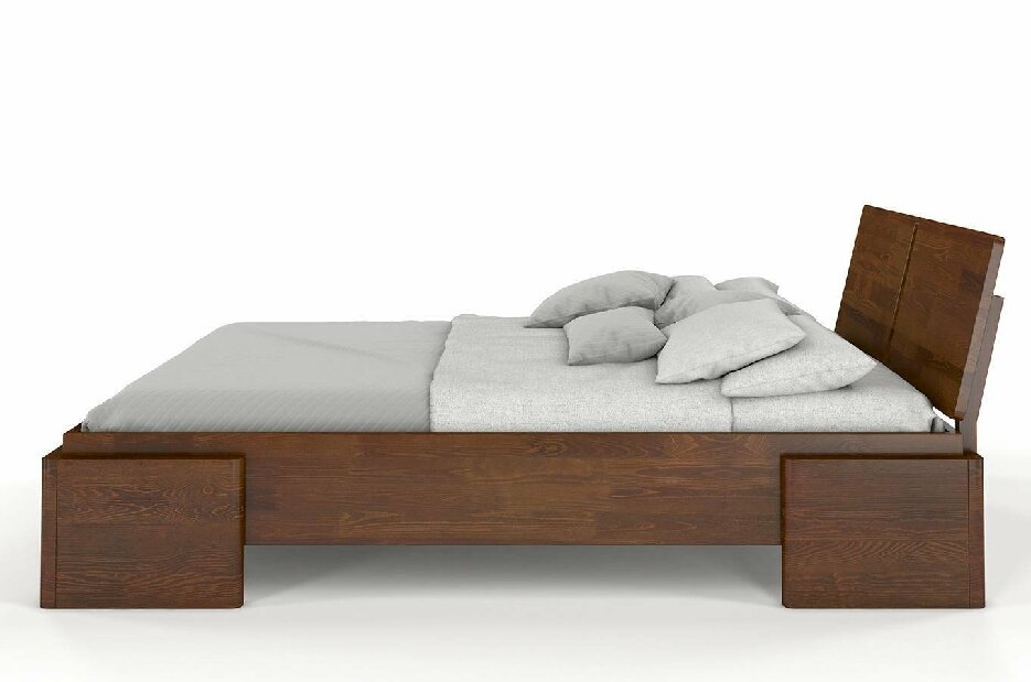 Manželská posteľ 160 cm Naturlig Jordbaer High (borovica)