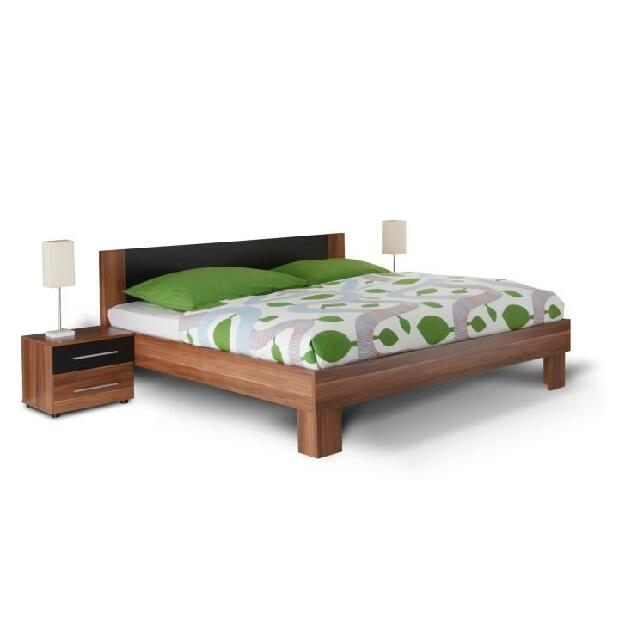 Manželská posteľ 180 cm + 2 noč. stolíky Kami (orech)