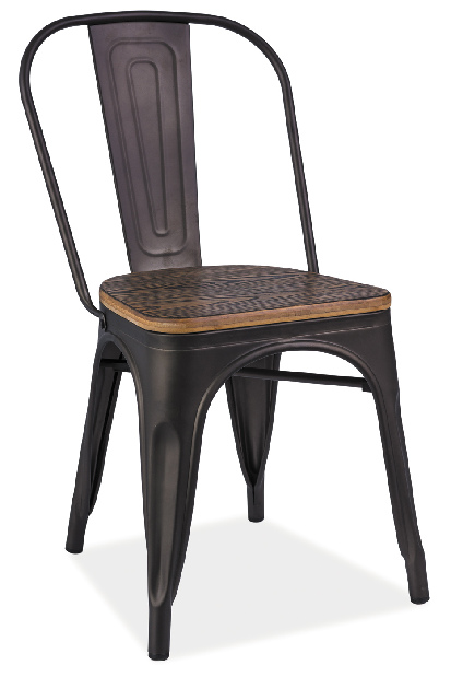 Jedálenská stolička Kopi (grafit + orech)