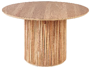 Okrúhly jedálenský stôl Villanelle (svetlé drevo) (pre 4 osoby)