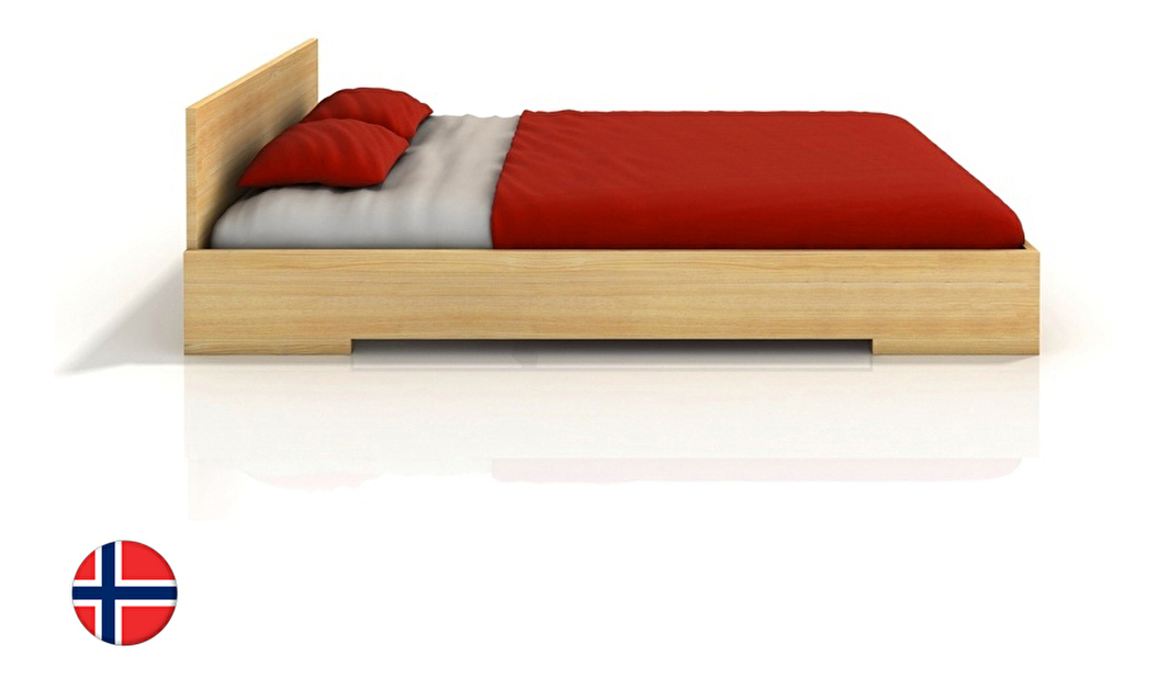 Manželská posteľ 180 cm Naturlig Kirsebaer (borovica) (s roštom)