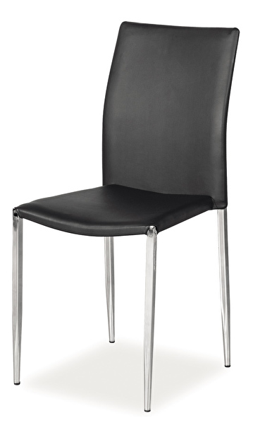 Jedálenská stolička H-109 (ekokoža čierna)