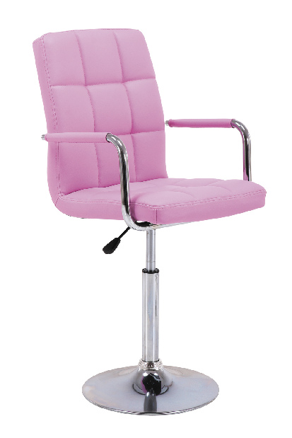barová stolička C-152 (ekokoža ružová)