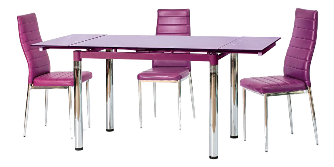 Jedálenský stôl GD-018 (fialová) (pre 4 až 6 osôb)
