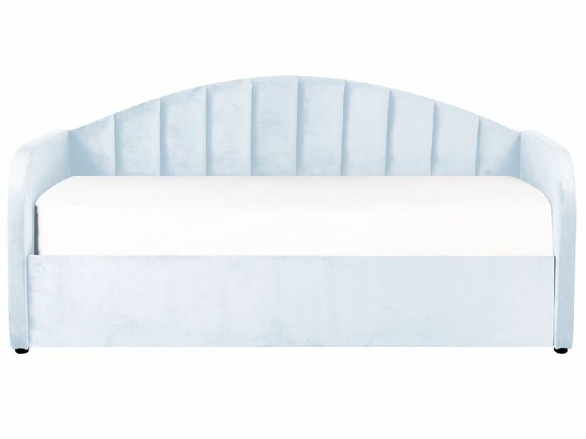 Jednolôžková posteľ 200 x 90 cm Eithan (modrá) (s roštom)