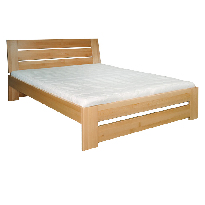 Manželská posteľ 140 cm LK 192 (buk) (masív)